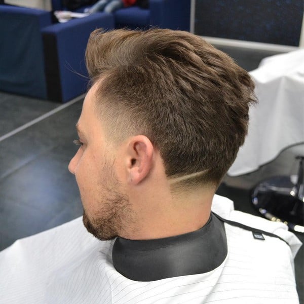 Мужская стрижка фейд модная, фото - Барбершоп FJ-A barber co.