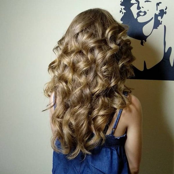 Стрижка на длинные волосы укладка волос локоны, фото - Студия красоты FRESH LOOK