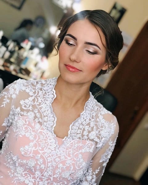 Свадебный макияж нюдовый красивый, фото - Студия красоты FRESH LOOK