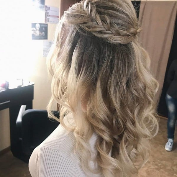 Укладка волос плетение светлые волосы, фото - Студия красоты FRESH LOOK