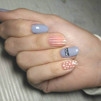 Покрытие Гель лаком с дизайном 