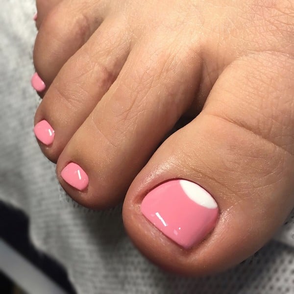 Педикюр красивый с дизайном, фото -  Steffany Nail studio