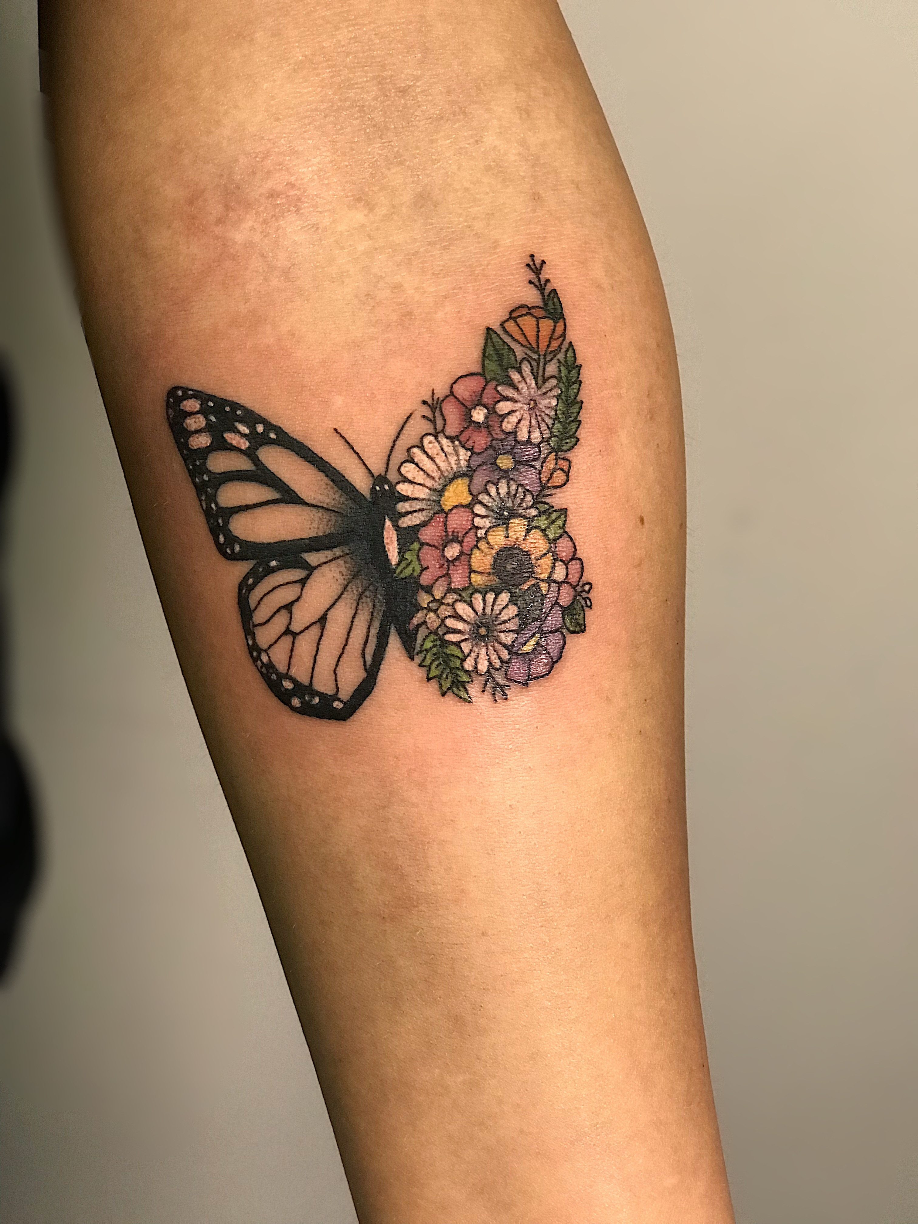 Мужские на предплечье цветные, фото - Тату мастер Дарья Иванько