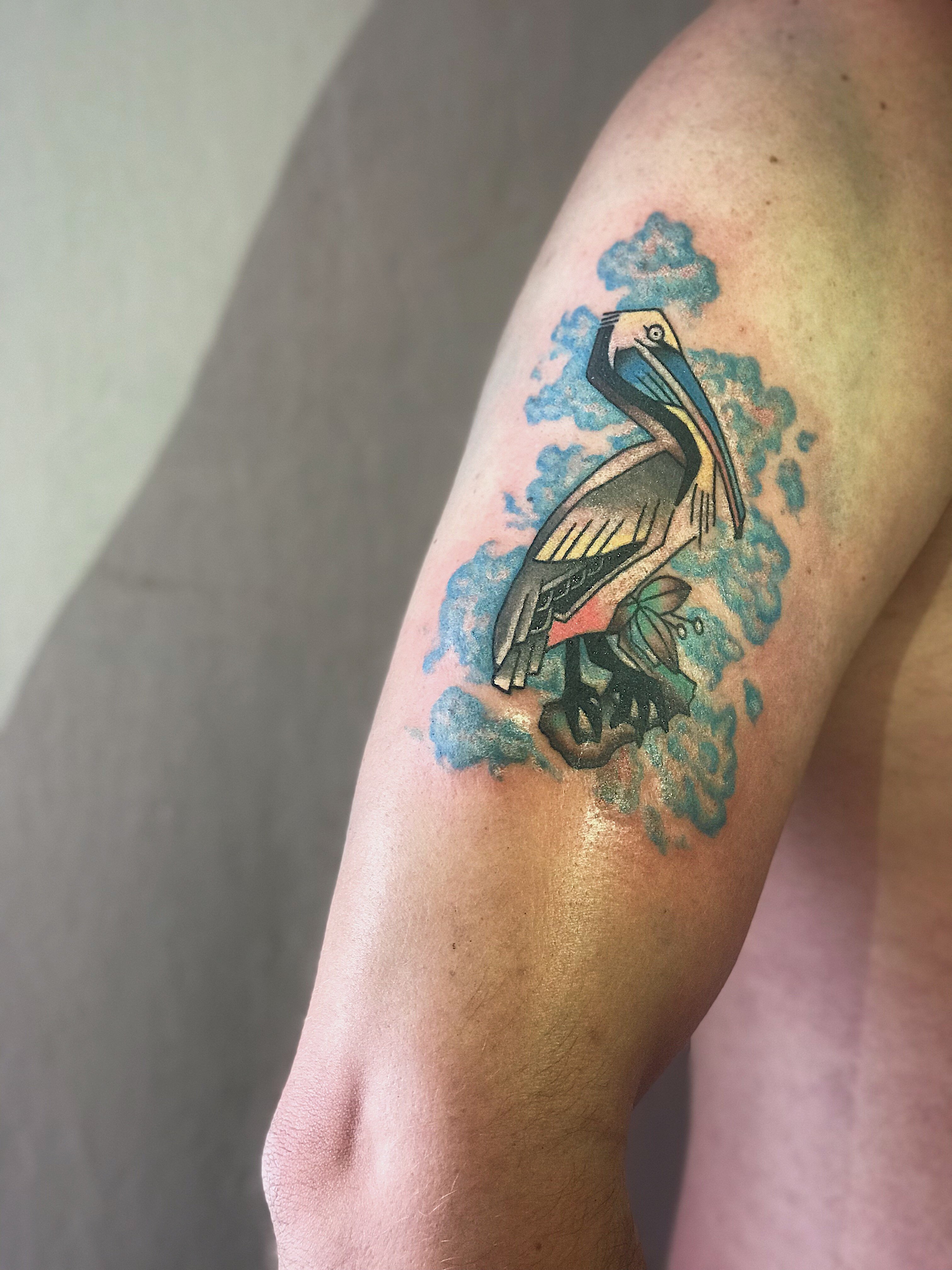 Для хлопців на плечі кольорові, фото - Тату майстер Дарья Иванько