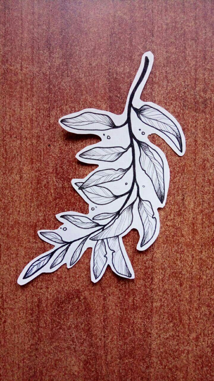 Эскиз чорно-білі гілка, фото - Тату майстер Таня Закарянц