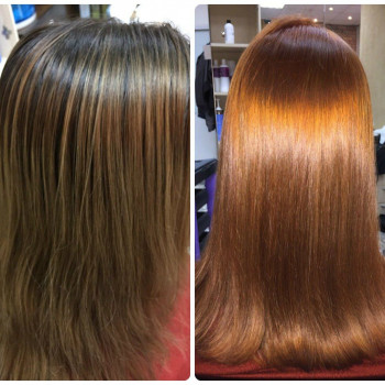 Кератиновое выравнивание (кератинирование) волос
                    Парикмахер-стилист Карина Запорожье