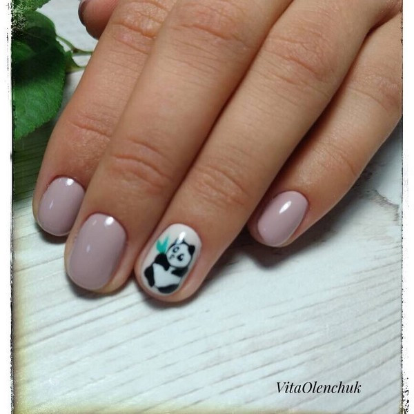 Маникюр на короткие ногти нежный нюдовый, фото - Мастер маникюра Вита Оленчук