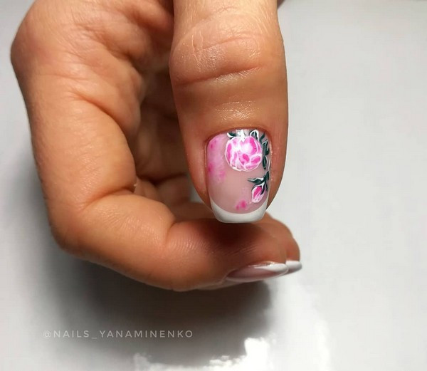 Маникюр на короткие ногти нежный нюдовый, фото - Мастер маникюра Яна Миненко