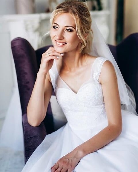 Фотосесія у студії весільна сукні, фото - Візажист Алена Квитка