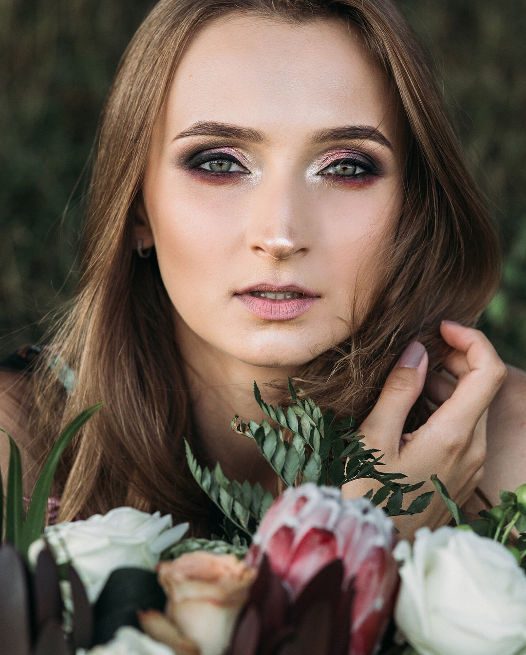 Ніжна фотосесія стильна портретна, фото - Візажист Алена Квитка