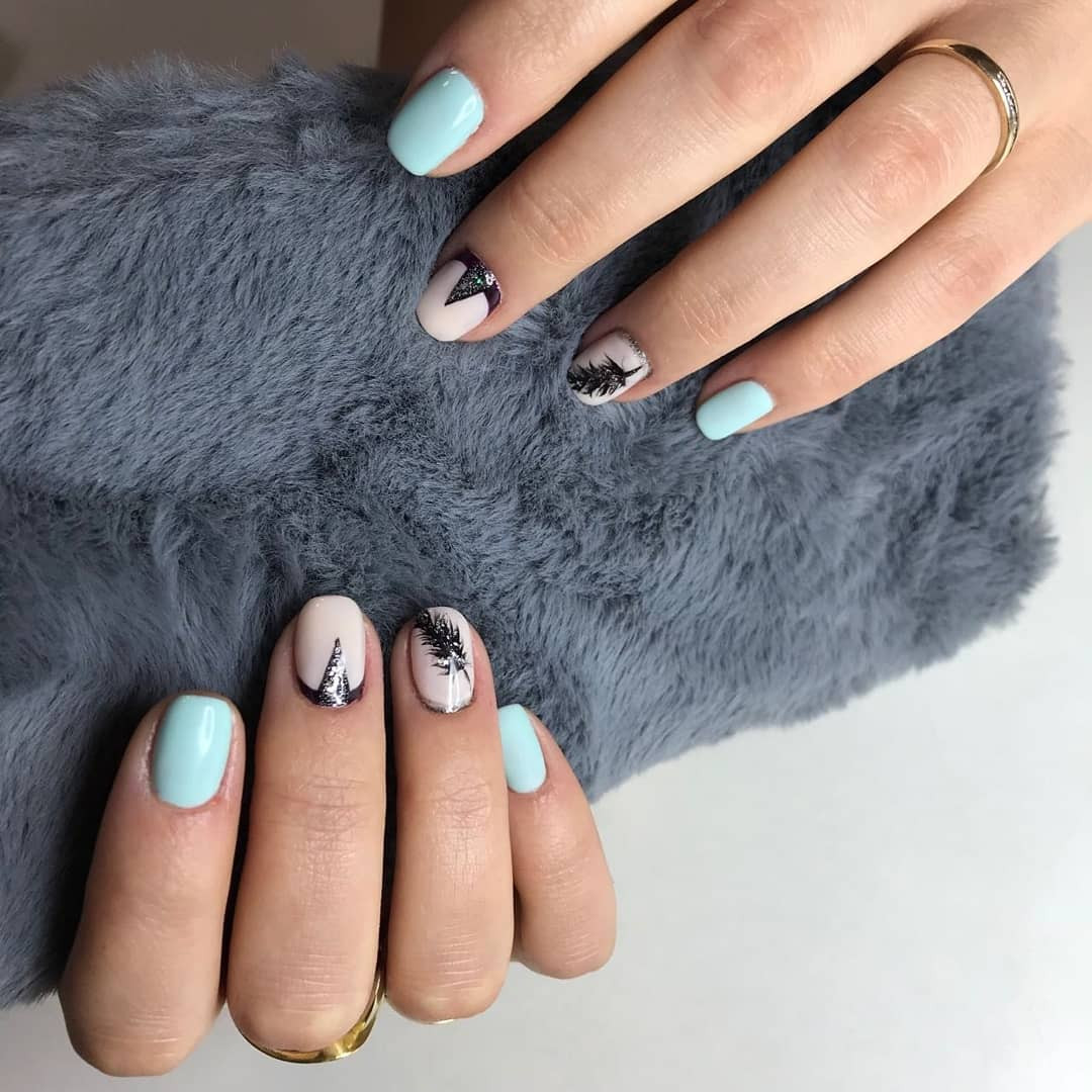 Маникюр комбинированный Покрытие гель лак Дизайн, фото - Майстер манікюру Regina Nail