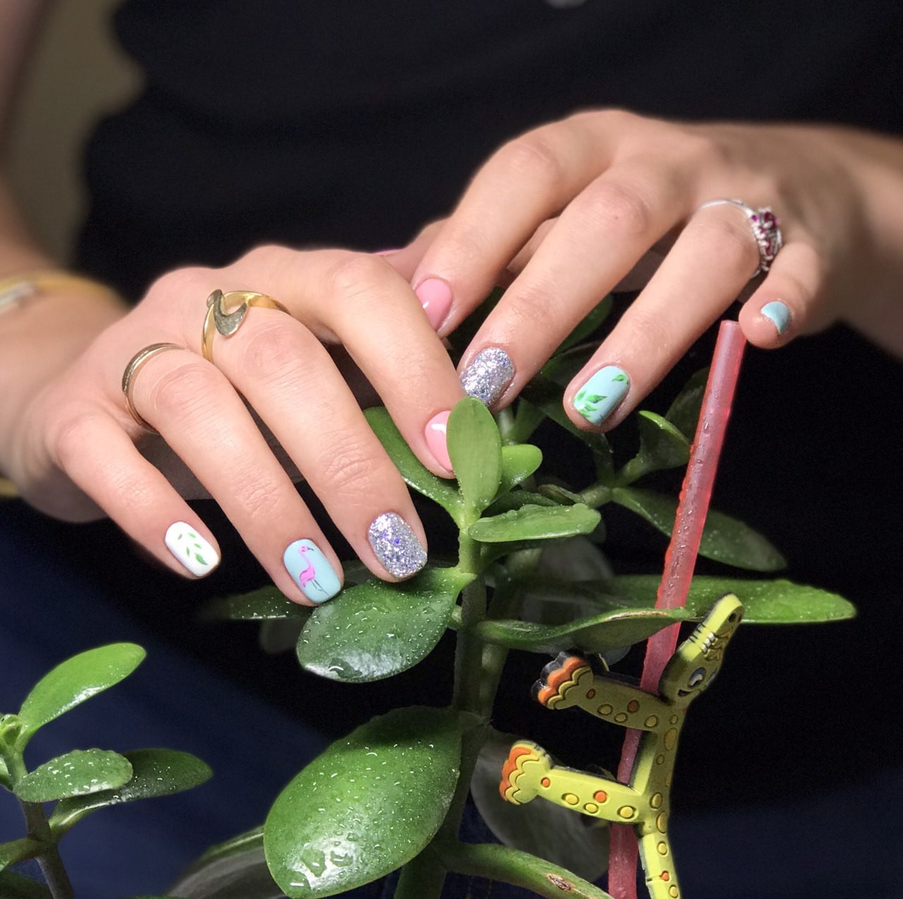 Маникюр комбинированный Покрытие гель лак Дизайн, фото - Майстер манікюру Regina Nail