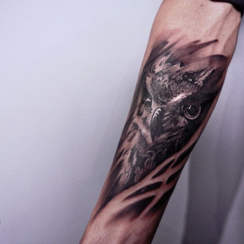 Тату для хлопців на передпліччі реалізм, фото - Тату майстер Володимир Костер