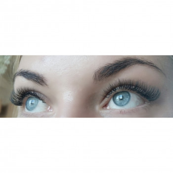 наращивание ресниц 2д