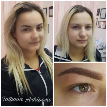 Татуаж бровей
                    Мастер перманентного макияжа Татьяна Архипова Николаев