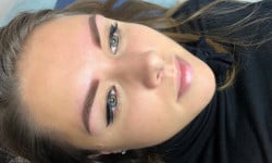 Пудровые брови татуаж Мастер татуажа Лидия Киев