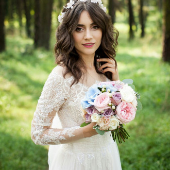 Стрижка на длинные волосы с челкой, фото - Визажист Екатерина Бочарова