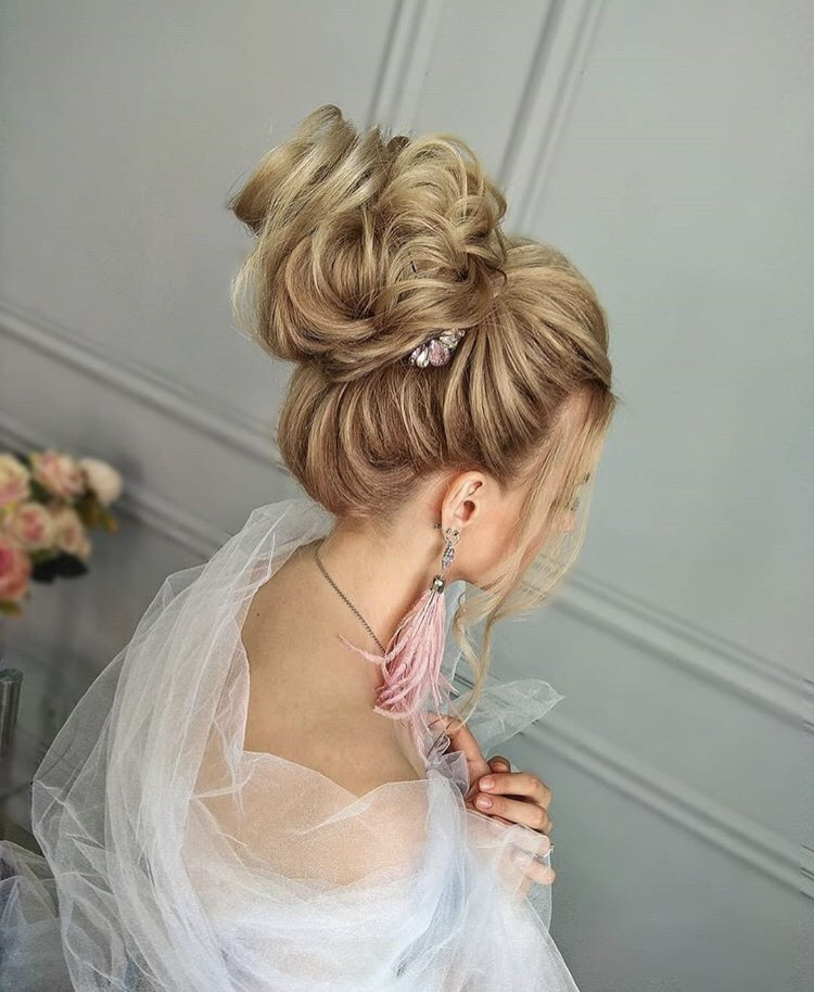 Укладка волос прическа на свадьбу блонд, фото - Студия красоты Beauty Service