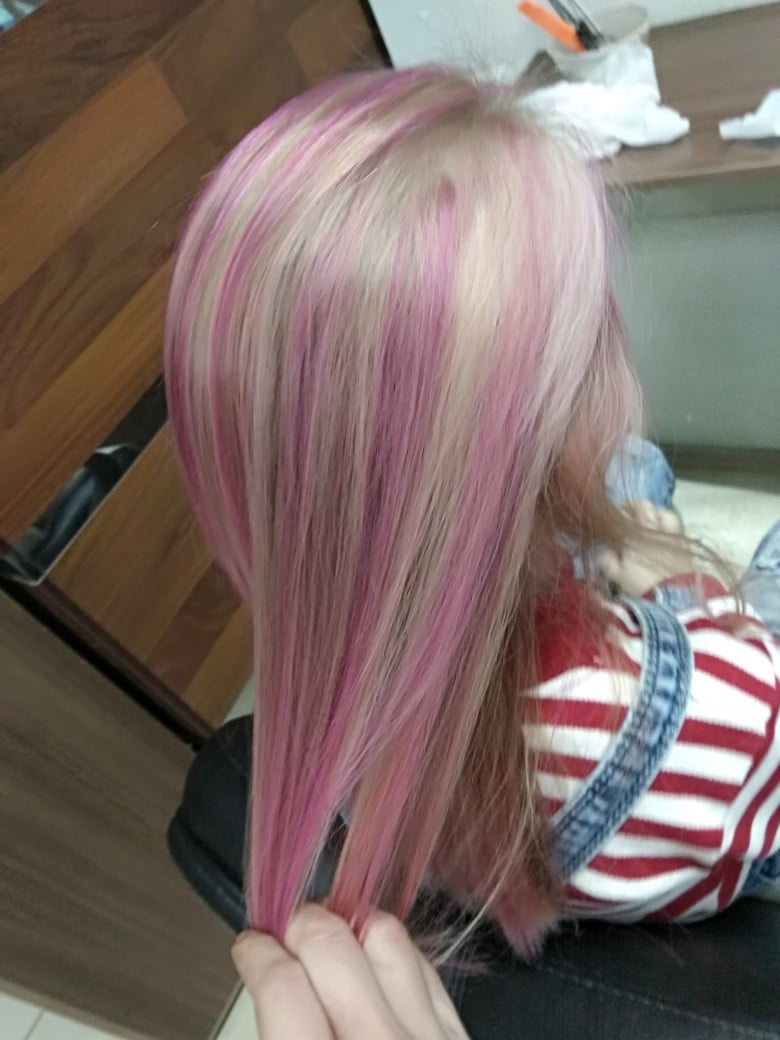 Блонд контуринг растяжка цвета, фото - Парикмахер Светлана Кисель