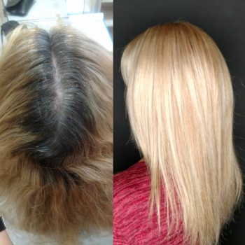 Окрашивания волос в один тон
                    Визажист Анжелика Тищенко Одесса