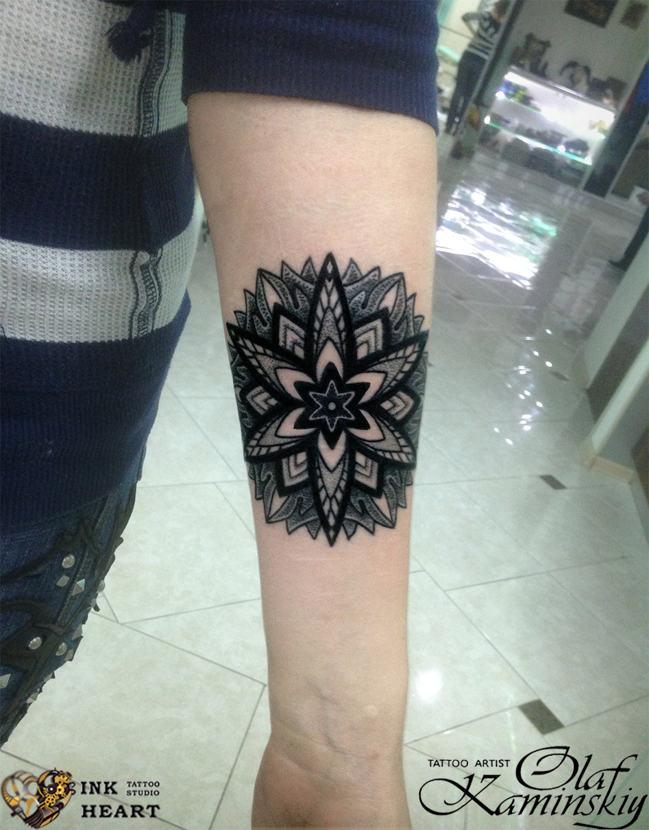Орнаментал мандала, фото - Тату майстер Olaf Kaminskiy