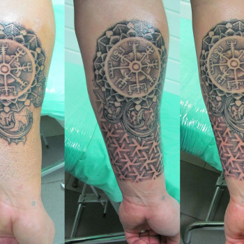 Тату для хлопців на руці орнамент, фото - Тату майстер Юлия