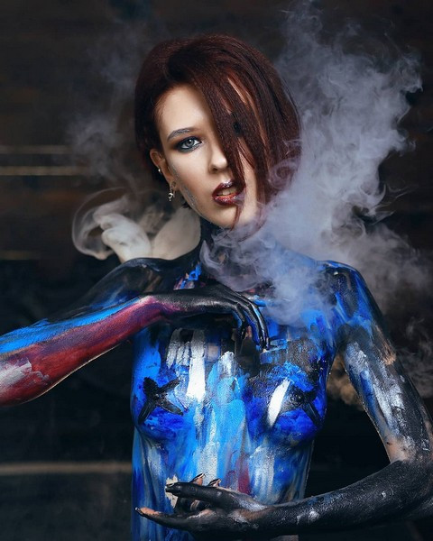 Фотосесія у студії яскрава містична, фото - Візажист Юлия Романова