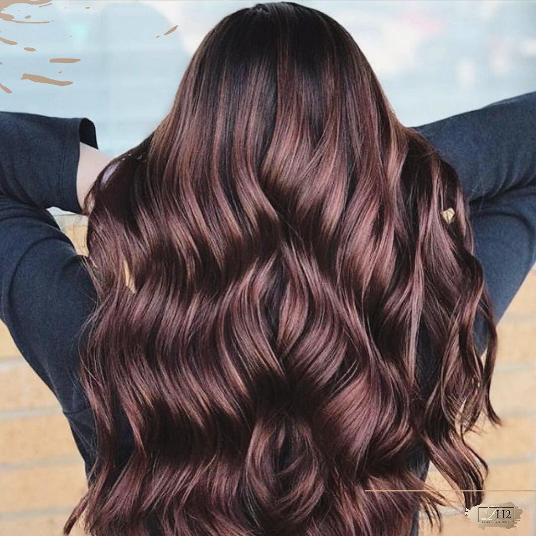 Стрижка на длинные волосы укладка волос шоколадный цвет, фото -  Luxury Hair House