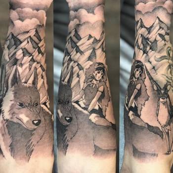 Тату аніме, фото - Тату майстер Владислава Любченко