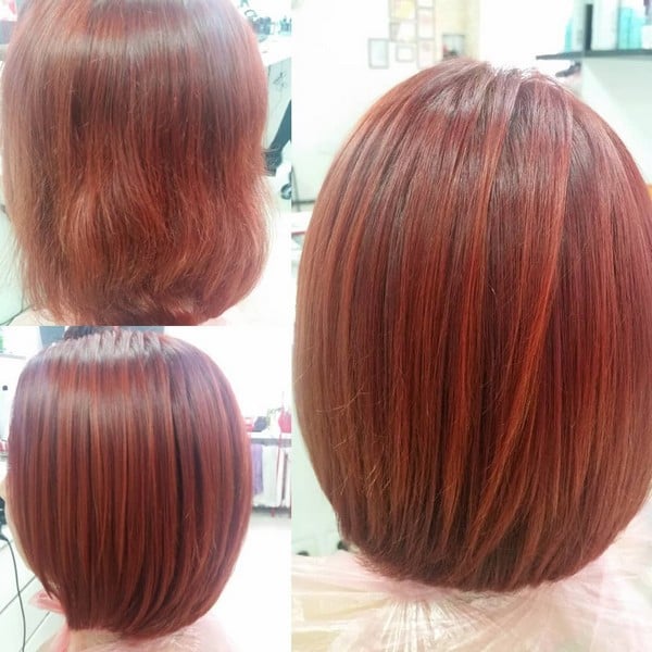 Аіртач балаяж каштановий колір волосся, фото - Перукар-колорист Валентина