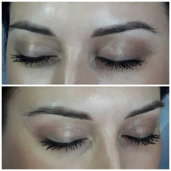 Брови спустя 1 месяц после одной процедуры 