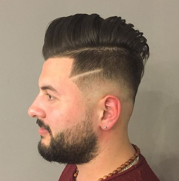 Мужская стрижка фейд андеркат, фото - Барбершоп Yaser barbershop