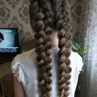 Стрижка на длинные волосы укладка волос плетение, фото - Парикмахер Оксана Стельмах