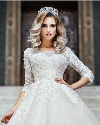 Весільна фотосесія стильна у сукні, фото - Візажист Алина Зайдел