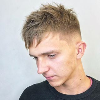 Мужская стрижка фейд модная, фото - Парикмахер Дарія