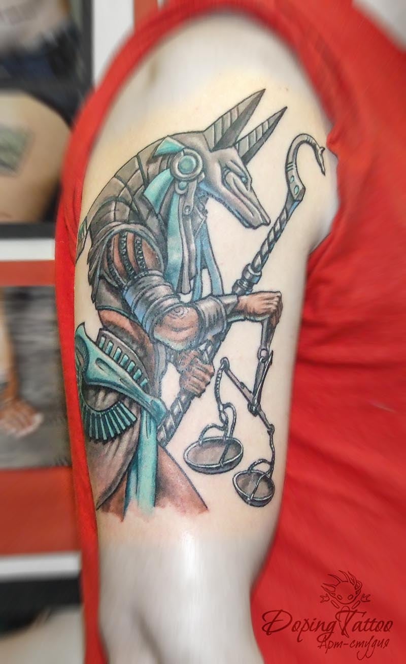 Для хлопців на плечі кольорові, фото - Тату салон DopingТattoo