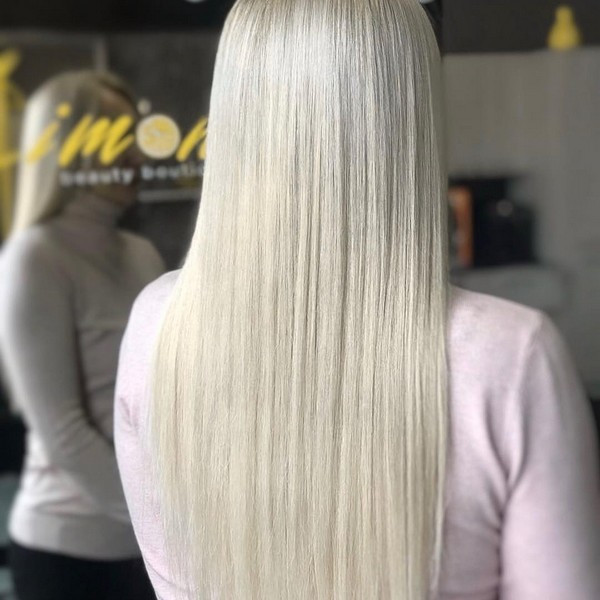 Стрижка на довге волосся укладка блонд, фото -  Limon beauty boutique