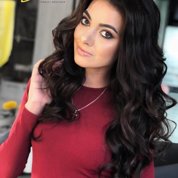 Стрижка на длинные волосы укладка волос локоны, фото -  Limon beauty boutique