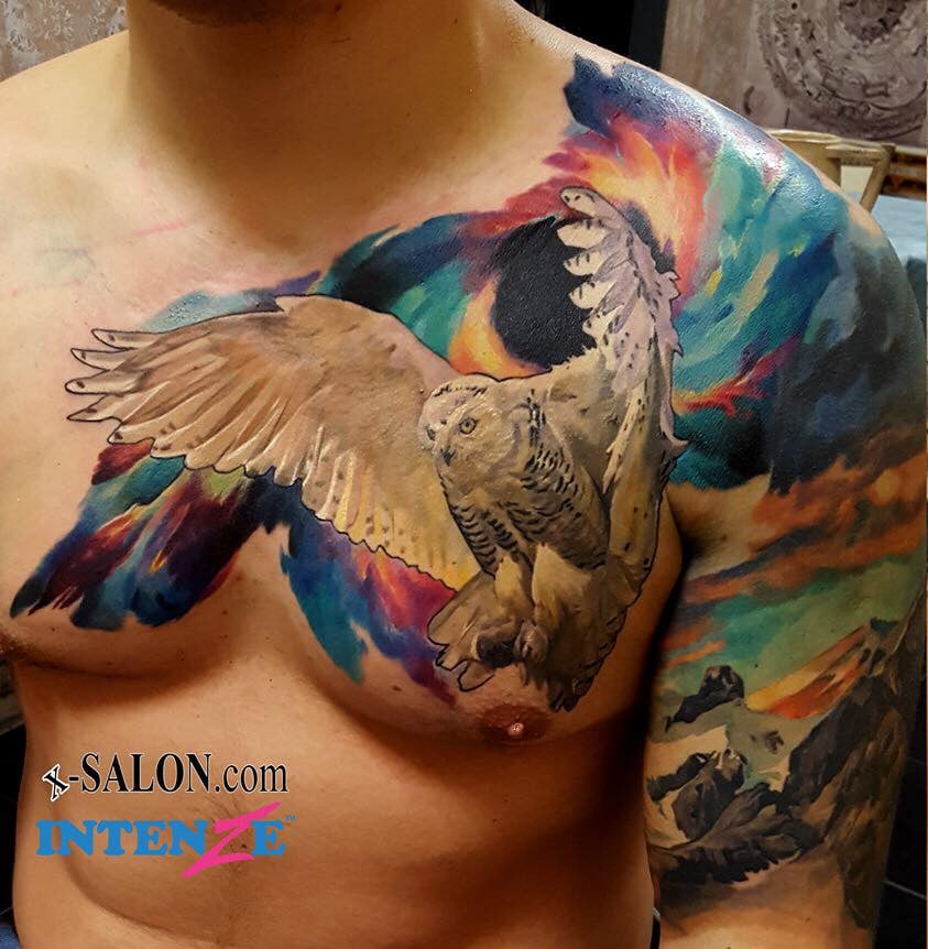 Сова, фото -  Cult Tattoo