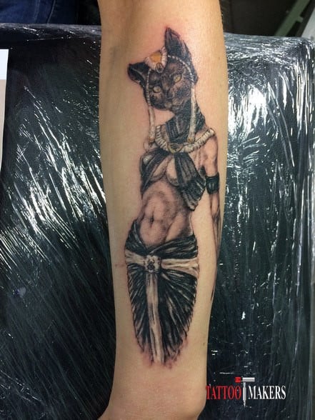 Кошка, фото - Тату салон Tattoo Makers