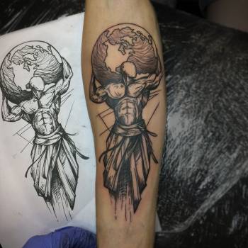 Тату скетч, фото - Тату салон Четыре Двойки