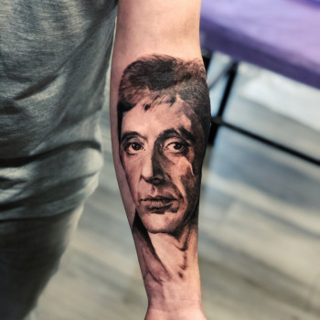 Тату для хлопців на руці реалізм, фото - Тату майстер Екатерина Зурабашвили