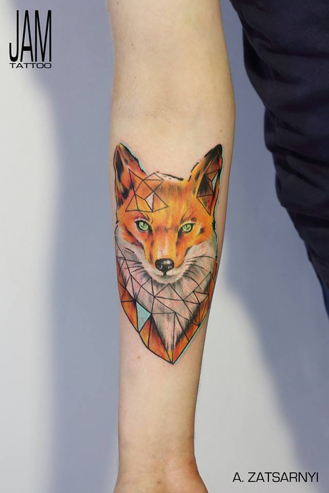 Лиса, фото - Тату салон Jam Tattoo