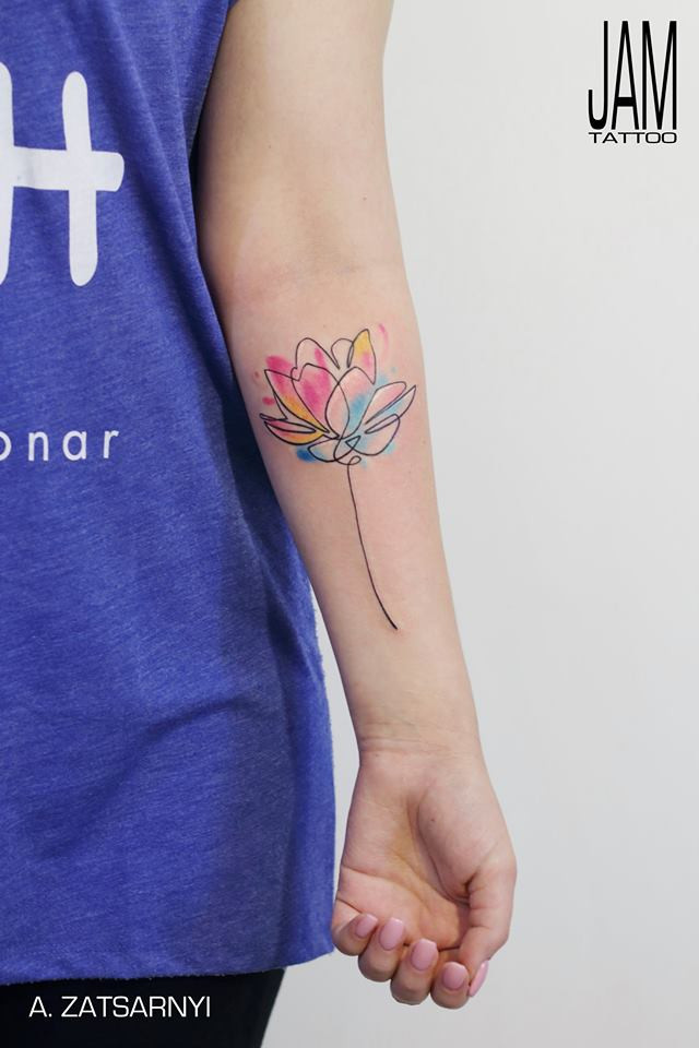 Цветок, фото - Тату салон Jam Tattoo