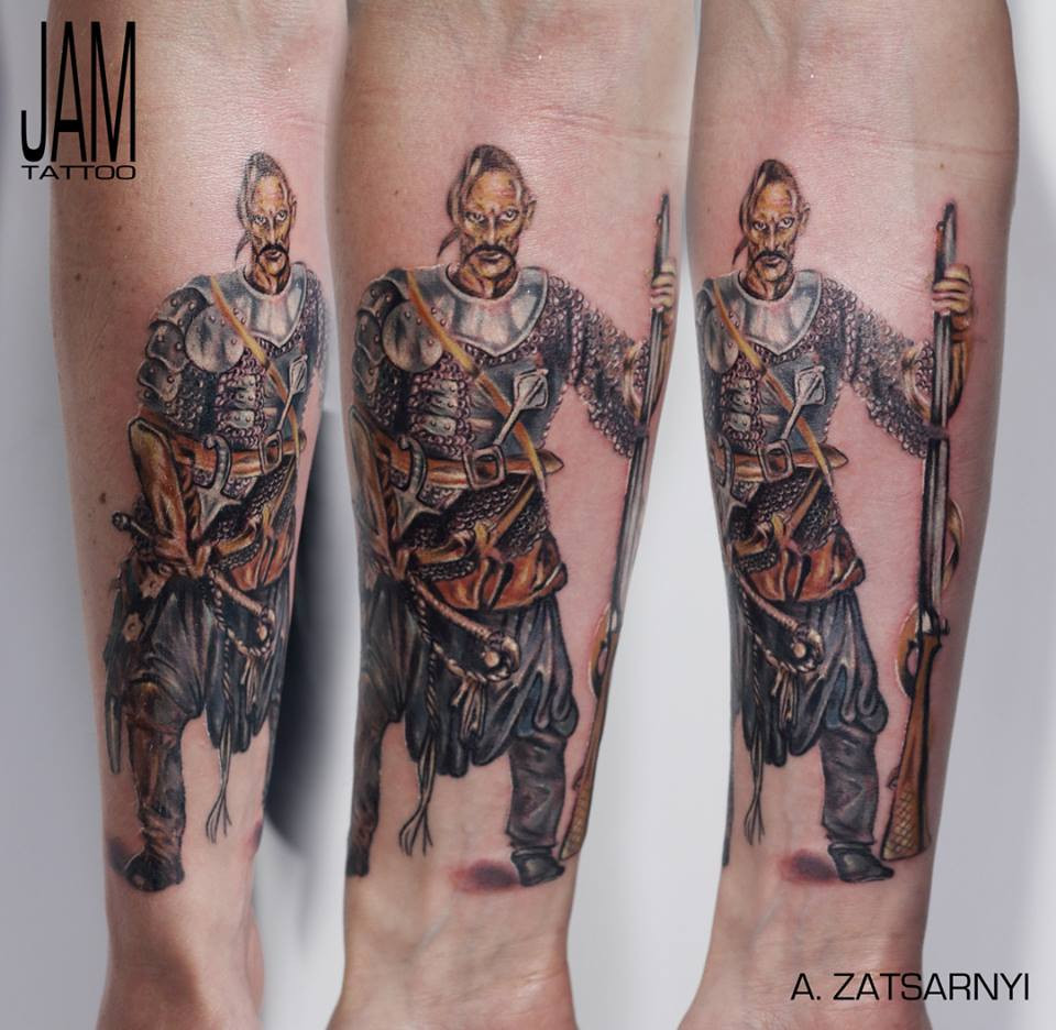 Воин, фото - Тату салон Jam Tattoo