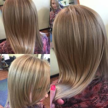 Мелирование с последующим тонированием