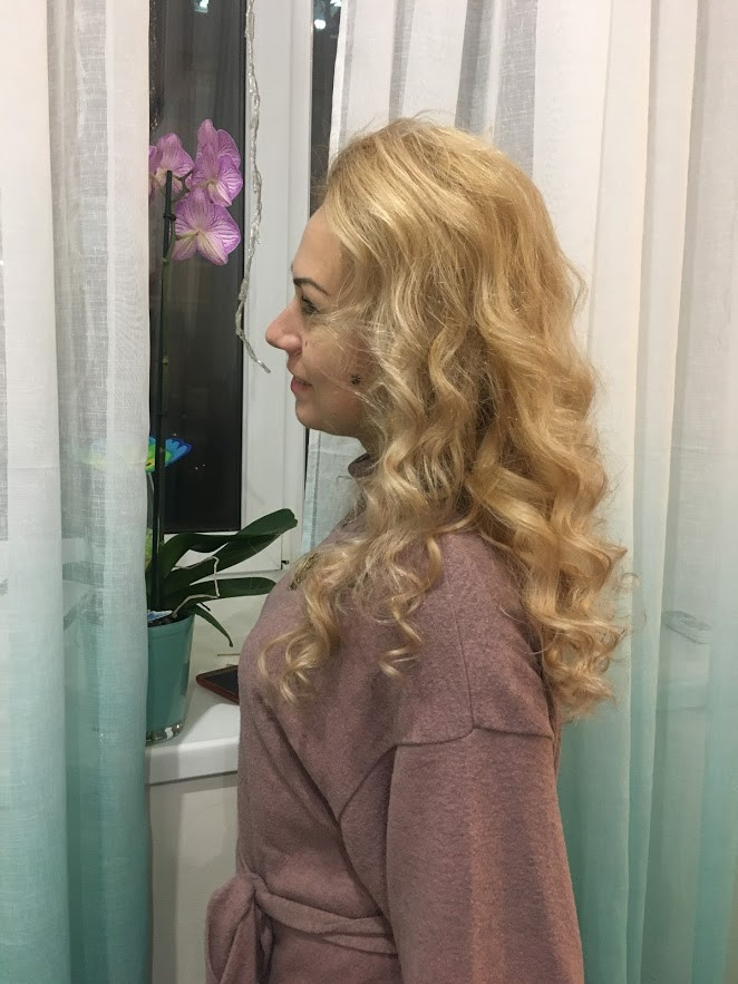 Женская стрижка укладка волос блонд, фото - Студия красоты Корпорация красоты