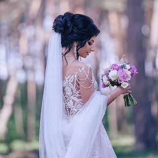 Фотосесія на природі весільна з букетом, фото - Візажист Анна Білоус