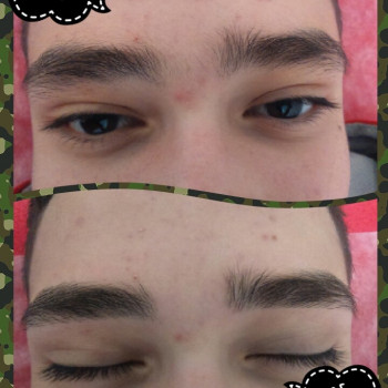 Коррекция бровей мужская