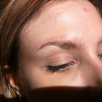 Результат ламинирования бровей